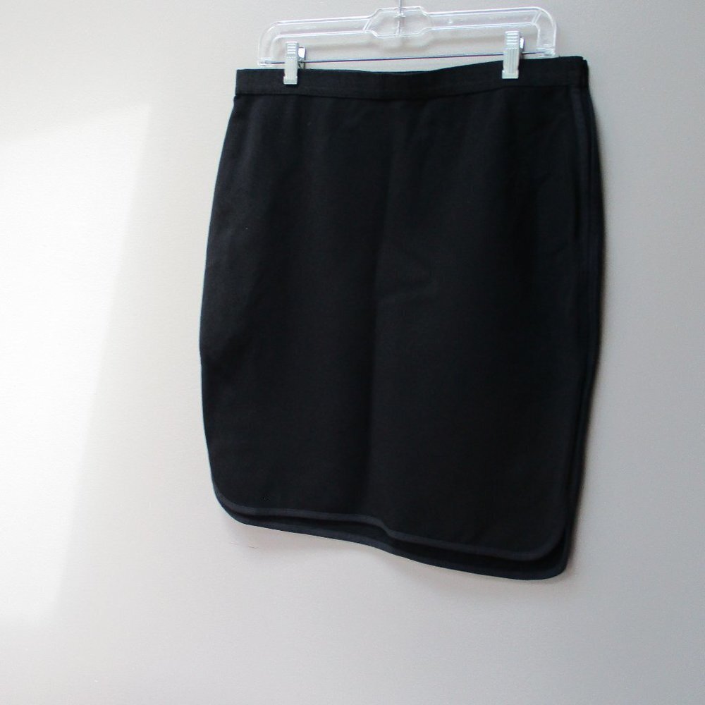 Womens Ann Taylor Black Knit Skirt Size 12
